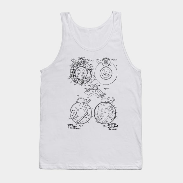 Camera Shutter Vintage Patent Hand Drawing Tank Top by TheYoungDesigns